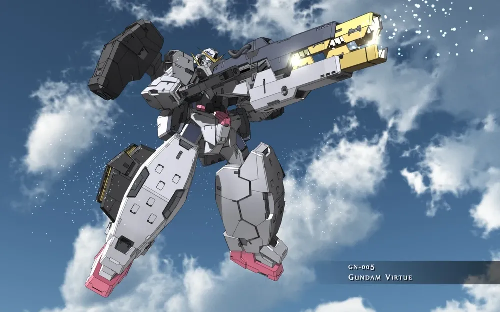 GN-005 Virtue piloted by Tieria Erde