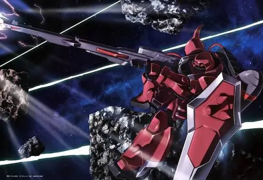 Hg Gunner Zaku piloted by Lunamaria Hawke